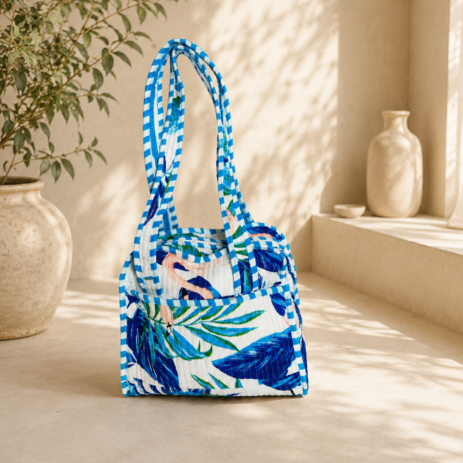Blue Tiffin Bag