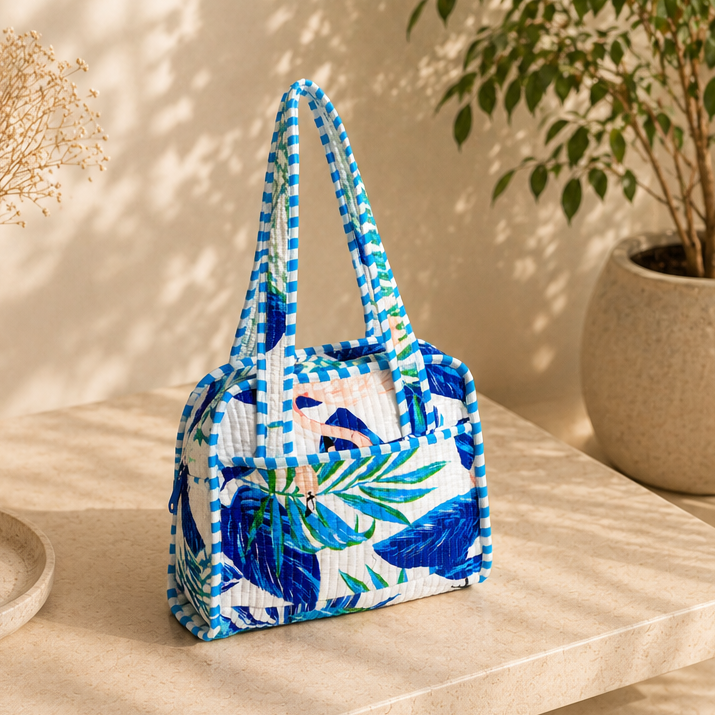 Blue Tiffin Bag
