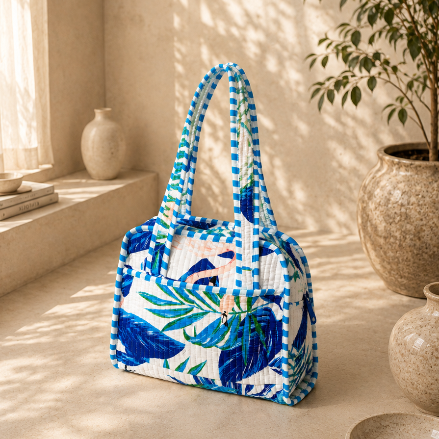 Blue Tiffin Bag