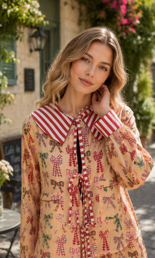 Bow Printed Co-ord Set