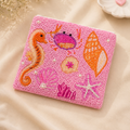 Sealife Pink Beaded Coin Purse
