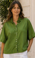Sage Elegance Relaxed Top