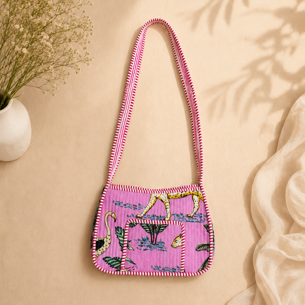 Pink Jungle Sling Bag