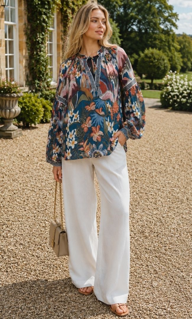 Tropical Printed Top