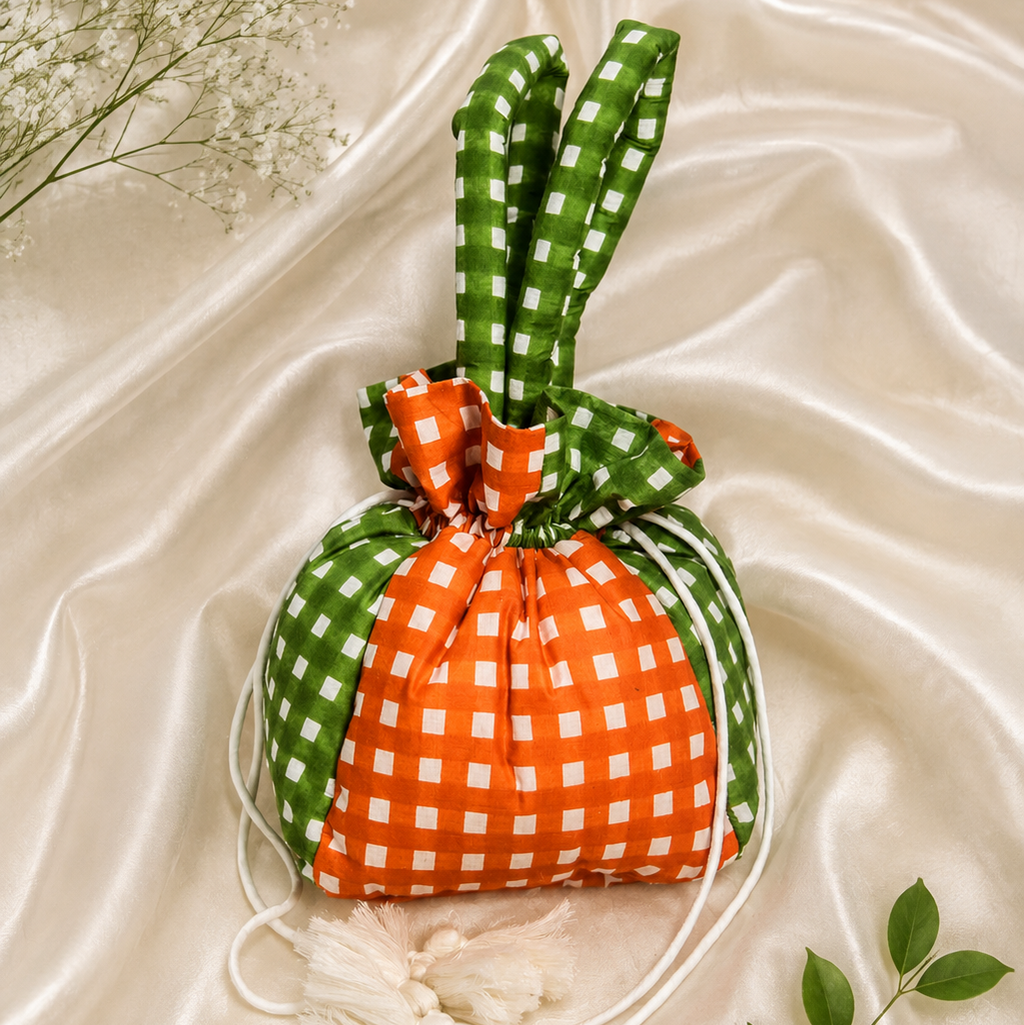 Green Orange Hobo Bag