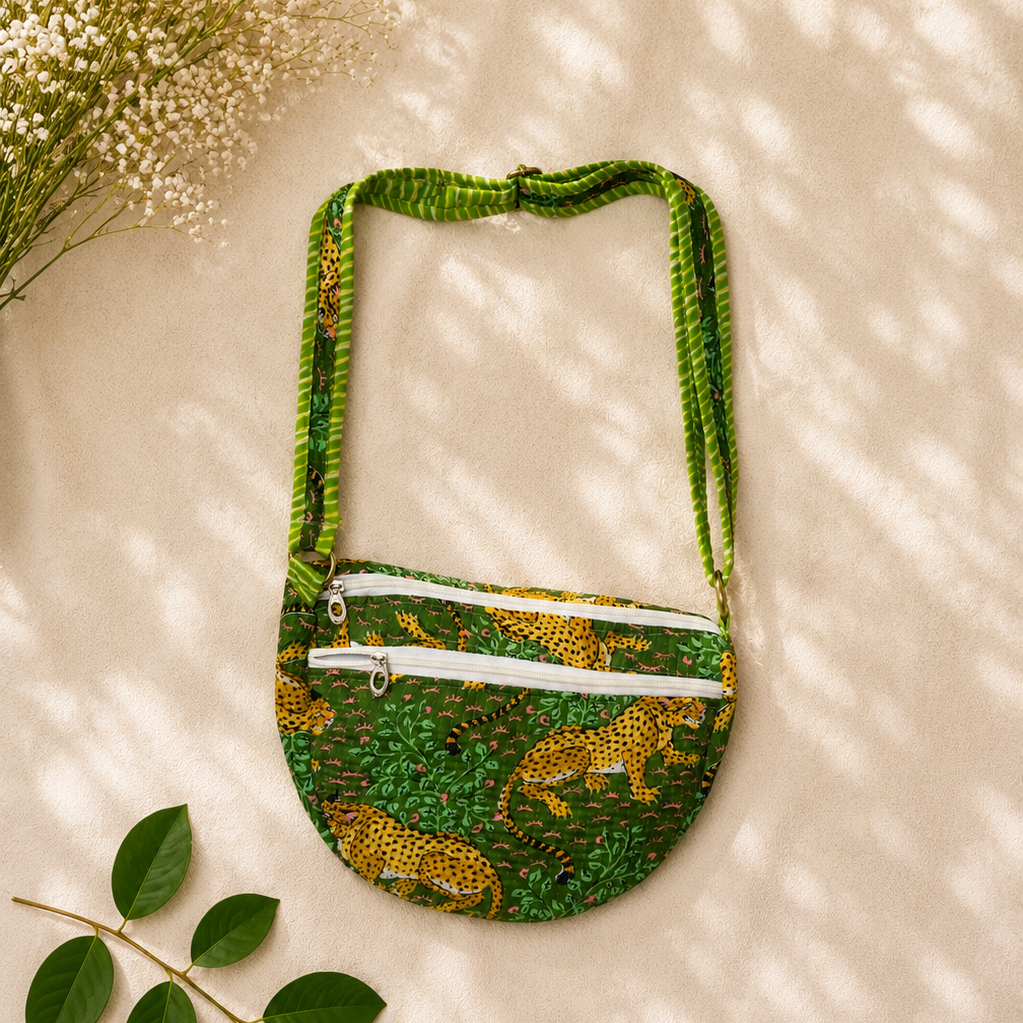 Green Jungle Sling Bag
