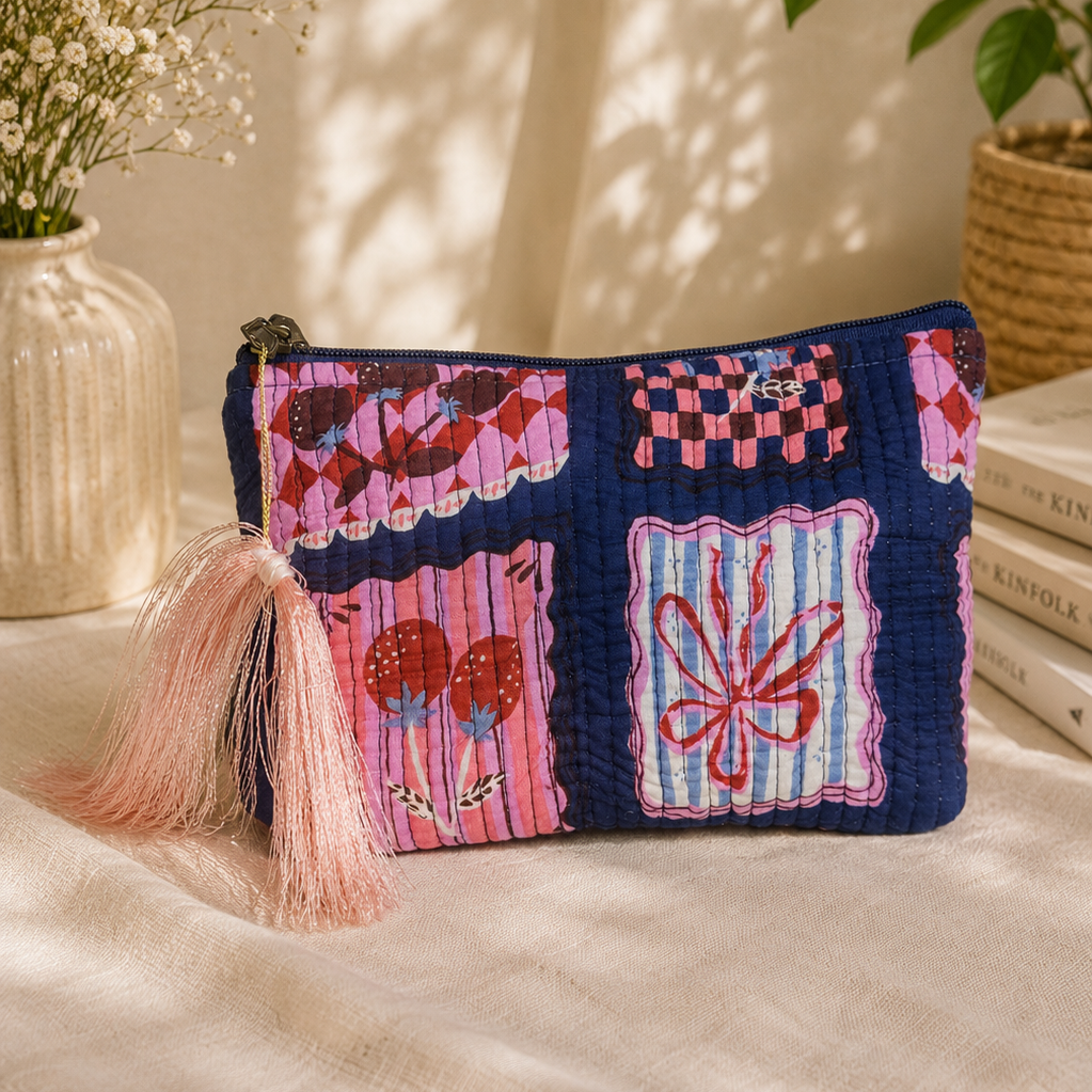 Christmas Bow Toiletry Bag