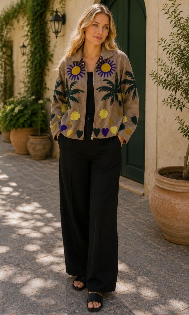Palm Print Sunshine Jacket