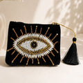 Black Velvet Evil Eye Coin Purse
