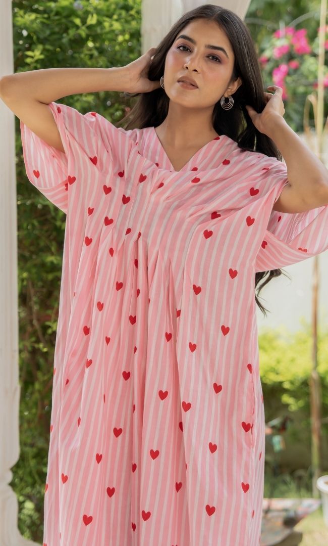 Heart Melody Cotton Pink Dress