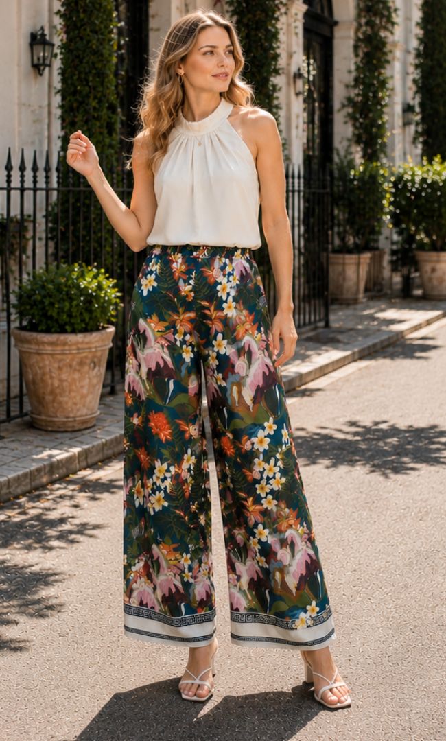 Tropical Printed Trousers
