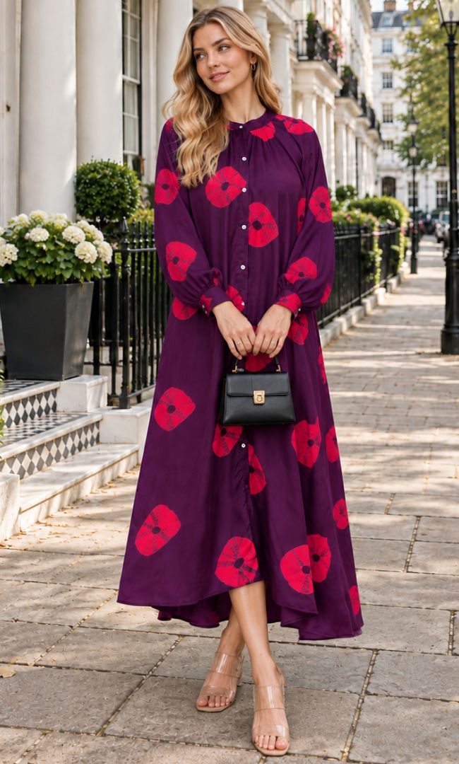Poppy Bloom Maxi Dress