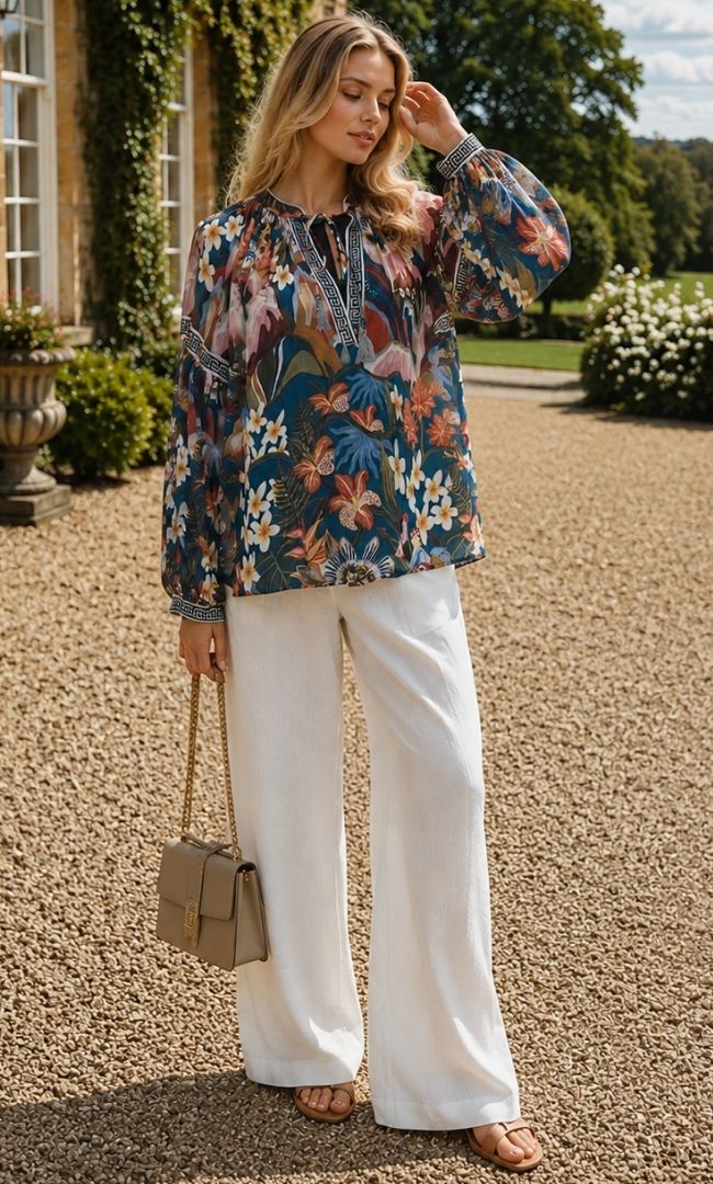 Tropical Printed Top