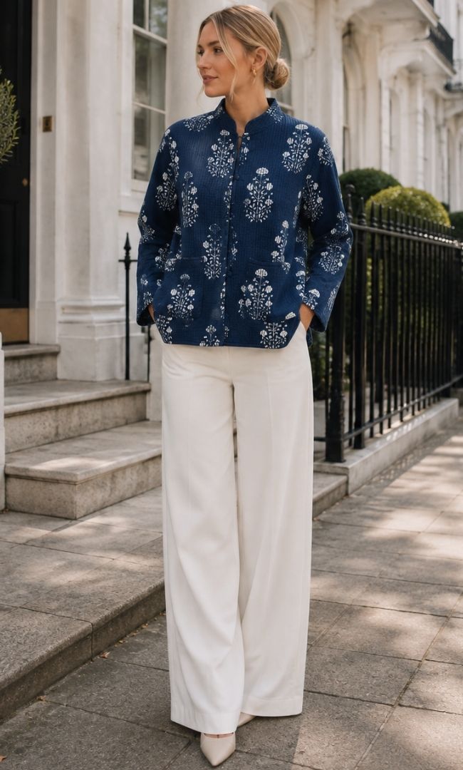 The Navy Blossom Jacket