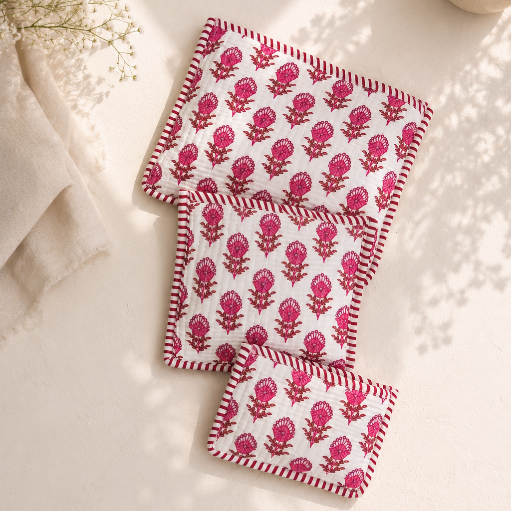 Pink Block Coin Pouch