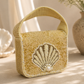 Golden Beaded Evening Bag