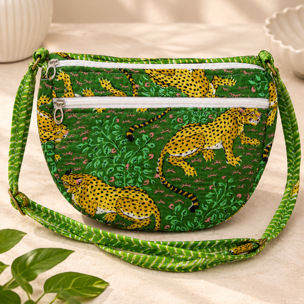 Green Jungle Sling Bag