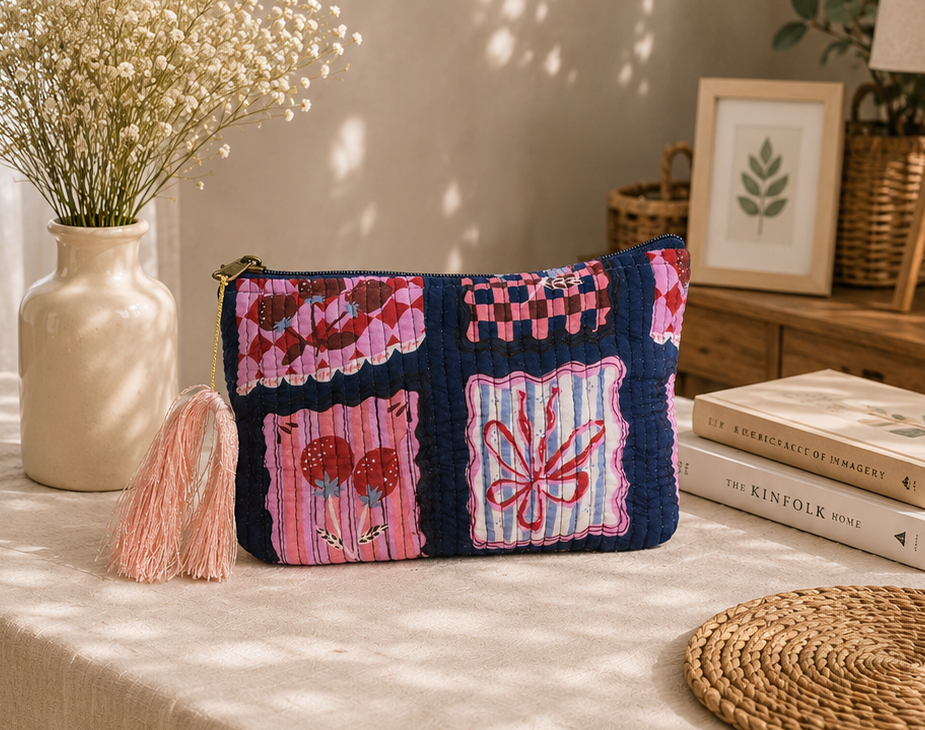 Christmas Bow Toiletry Bag