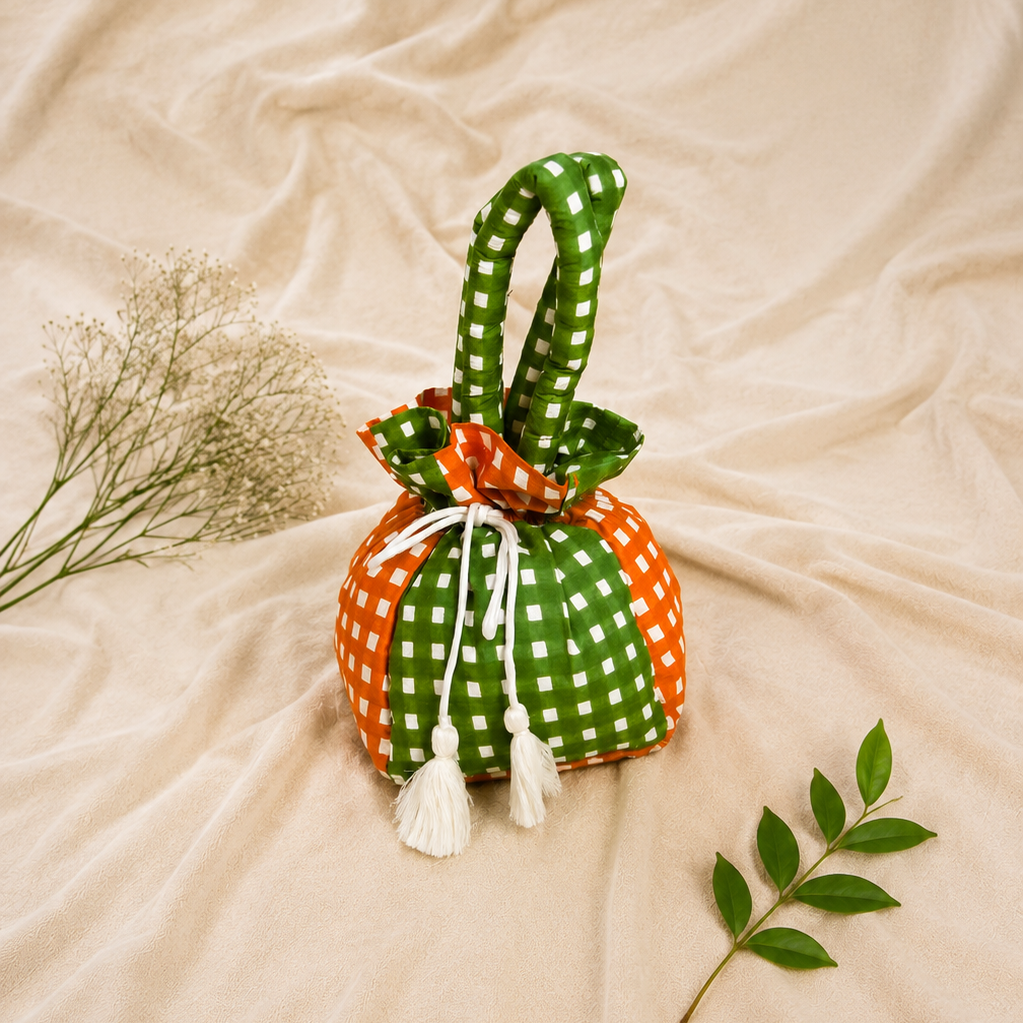 Green Orange Hobo Bag