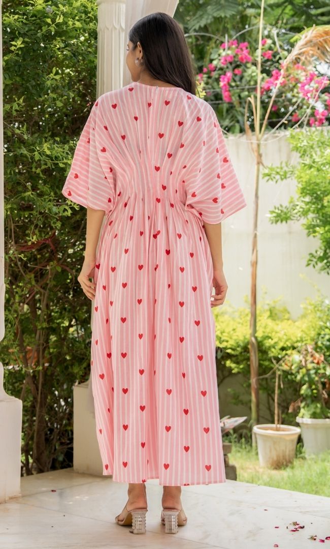 Heart Melody Cotton Pink Dress