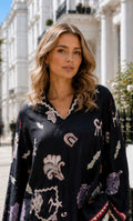 Alora Printed Detail Top