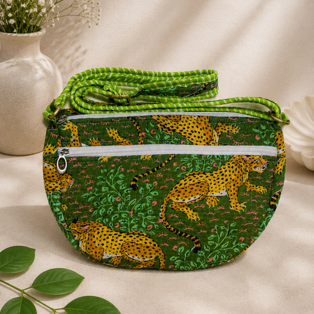 Green Jungle Sling Bag