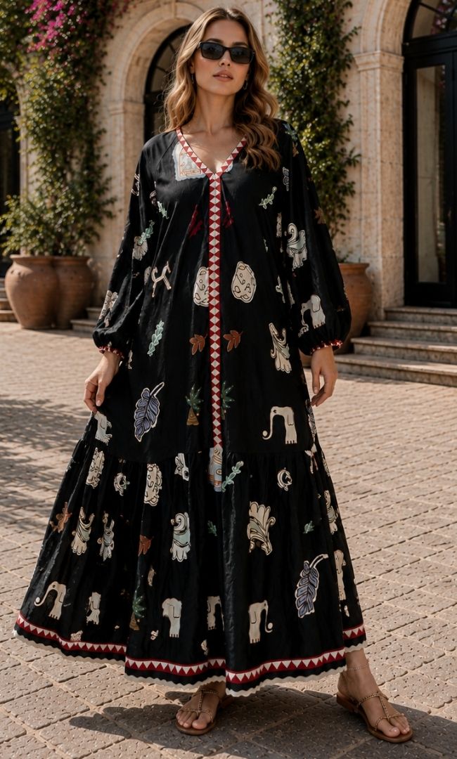 Tribal Charm Maxi Dress