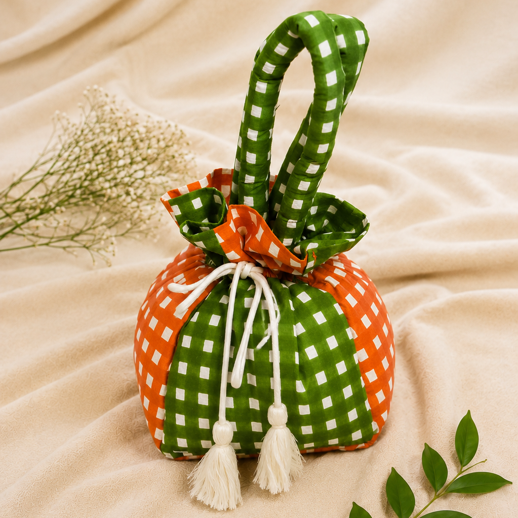 Green Orange Hobo Bag