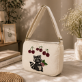 Cherry Canvas Shoulder Bag