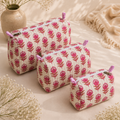 Pink Block Toiletry Bag
