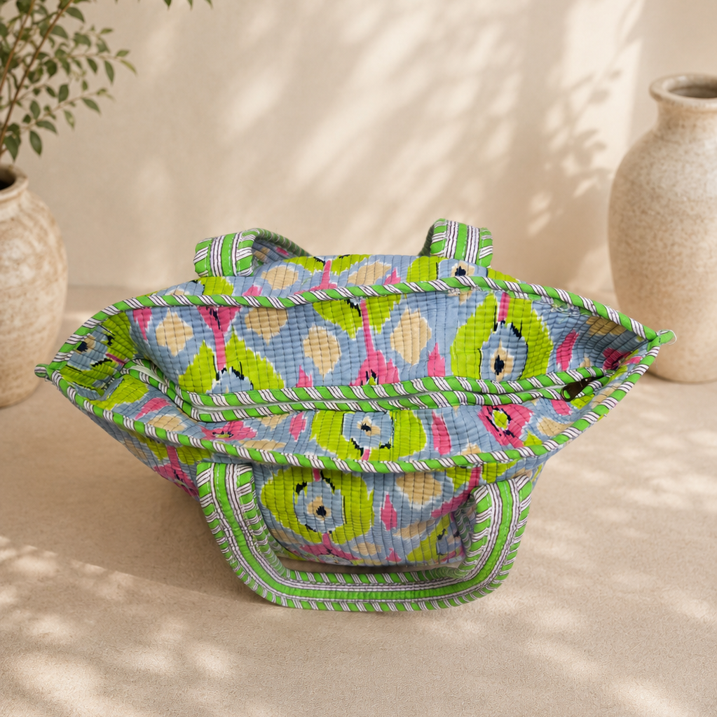 Green Short Tote Bag