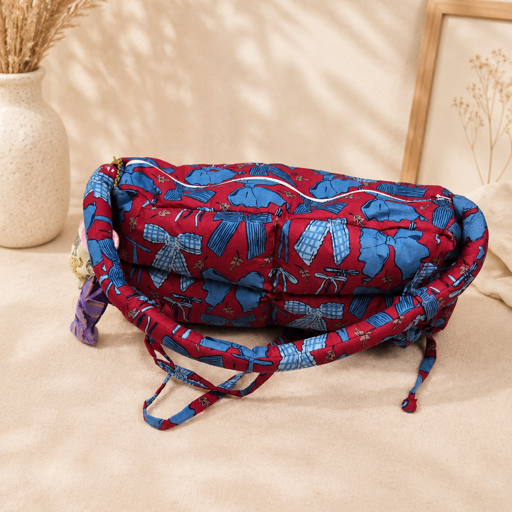 Christmas Puffer Baguette Bag
