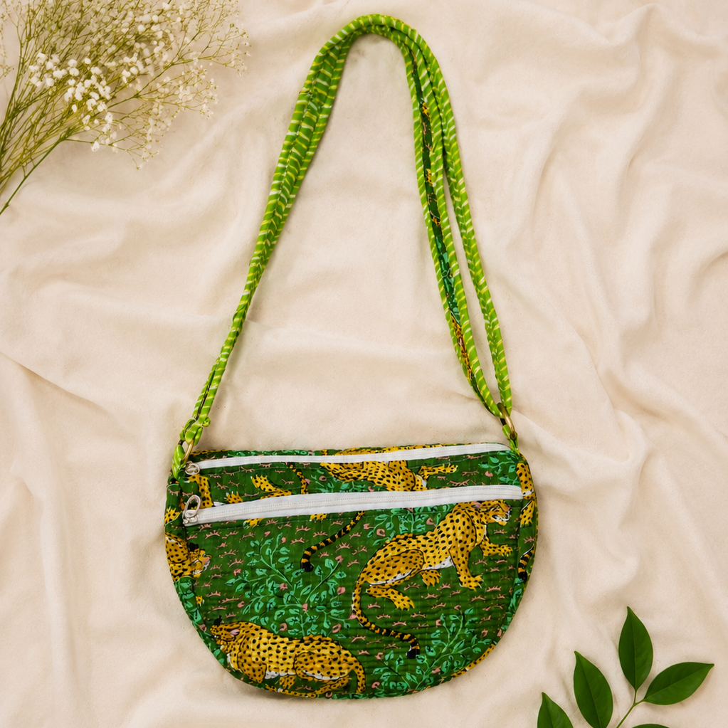 Green Jungle Sling Bag