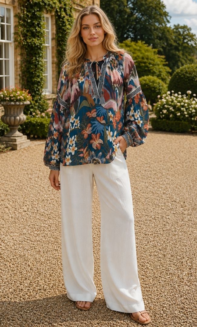 Tropical Printed Top