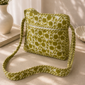 Green Floral Sling Bag