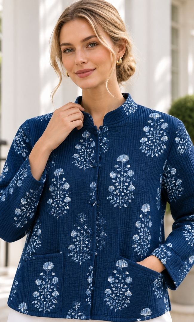 The Navy Blossom Jacket