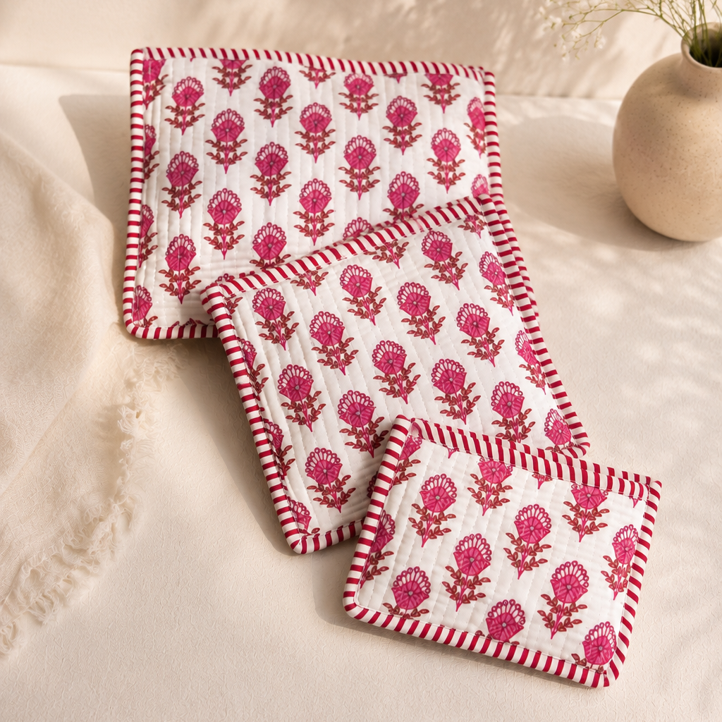 Pink Block Coin Pouch