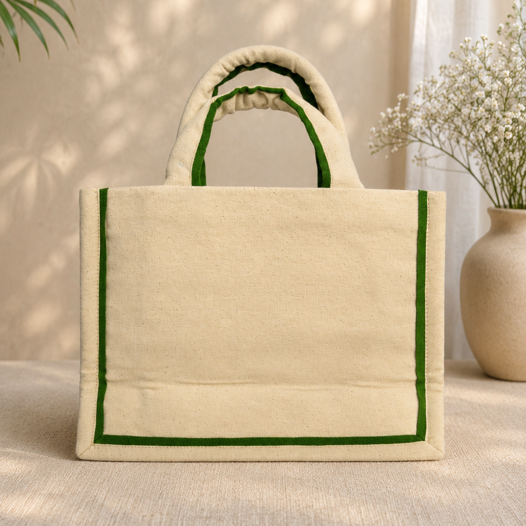 Palm Tree Beaded Tote Bag