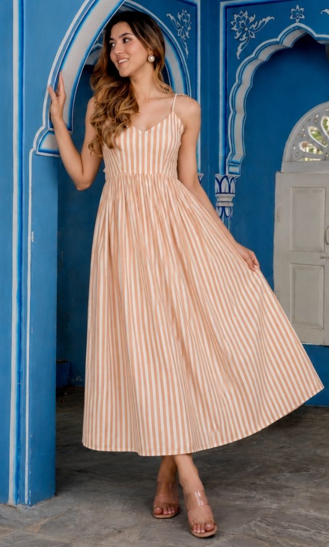 Vanilla Stripe Dress