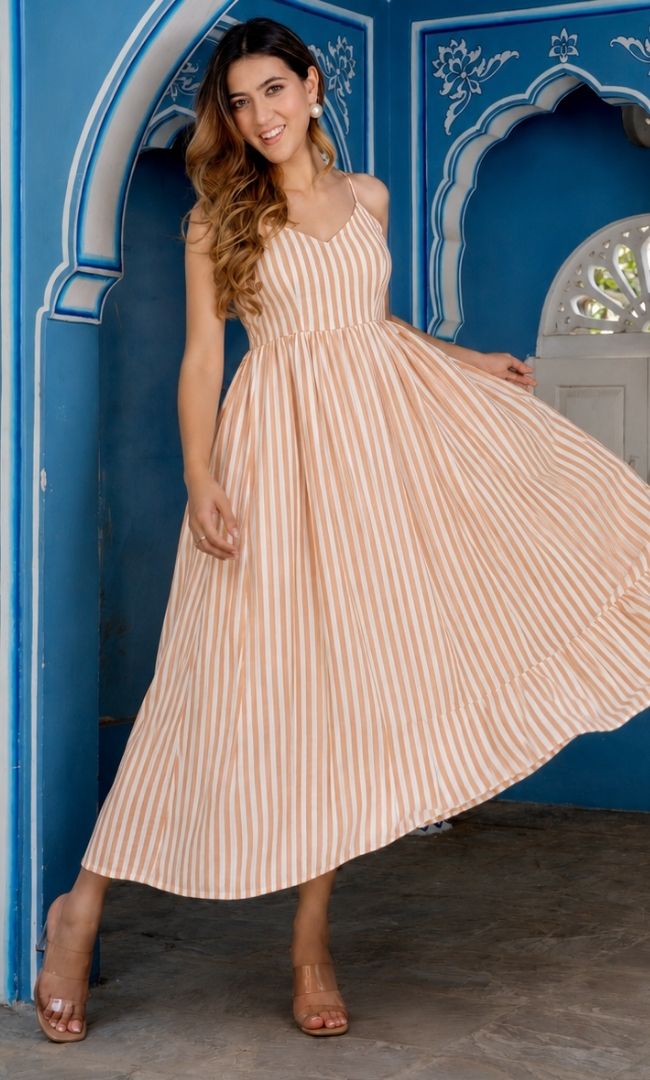 Vanilla Stripe Dress