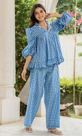 Marina Gingham Checks Co-ord Set