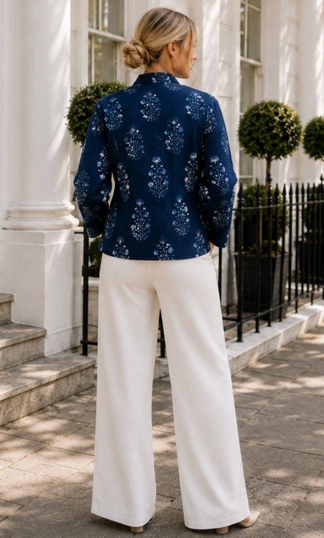 The Navy Blossom Jacket