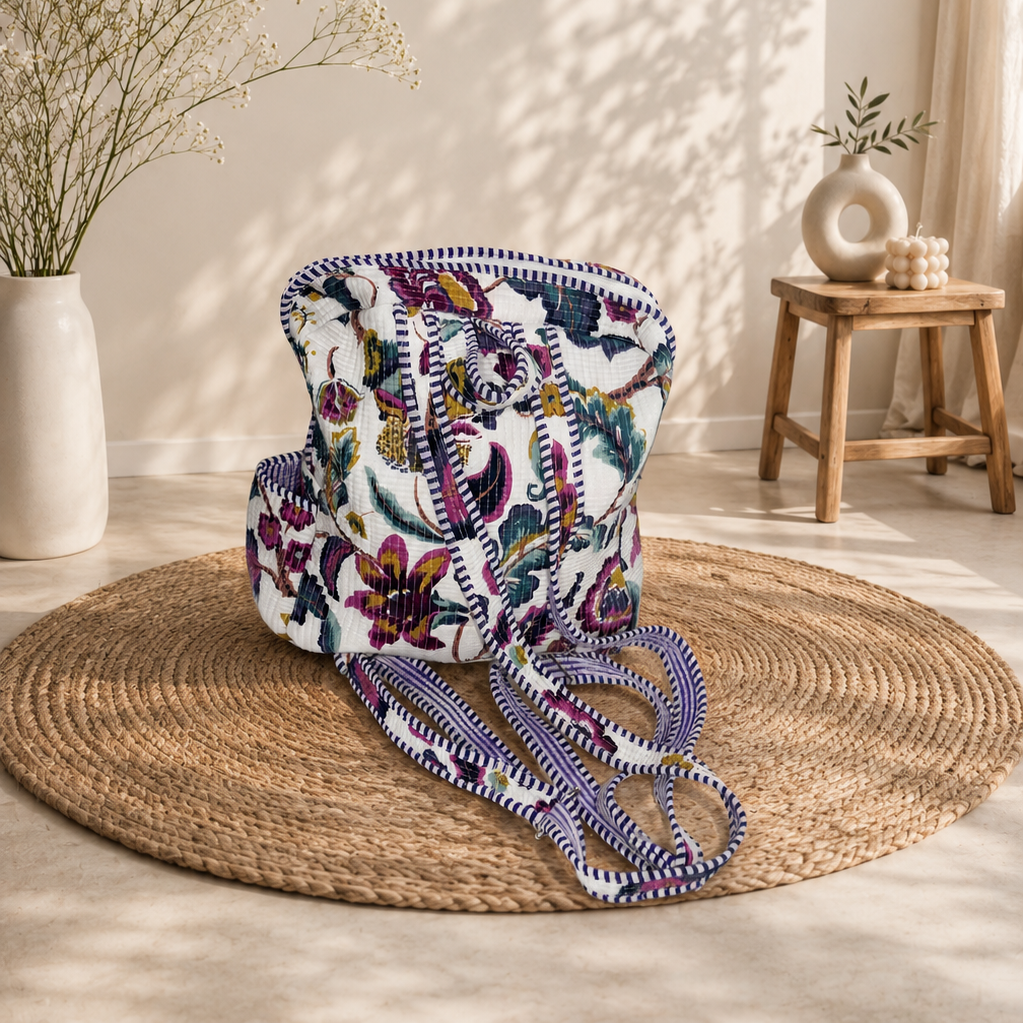 Floral School Bag