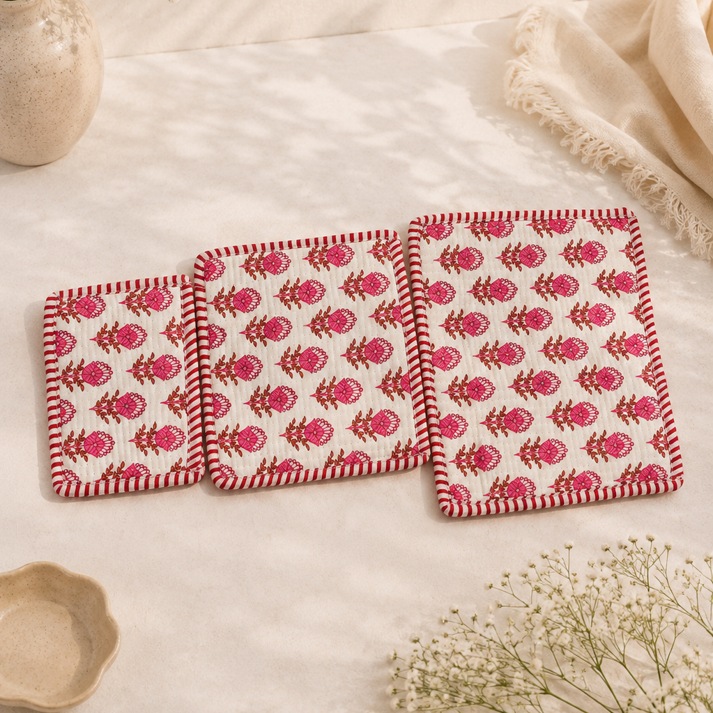 Pink Block Coin Pouch