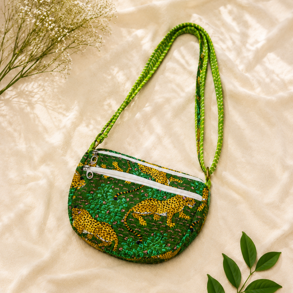 Green Jungle Sling Bag