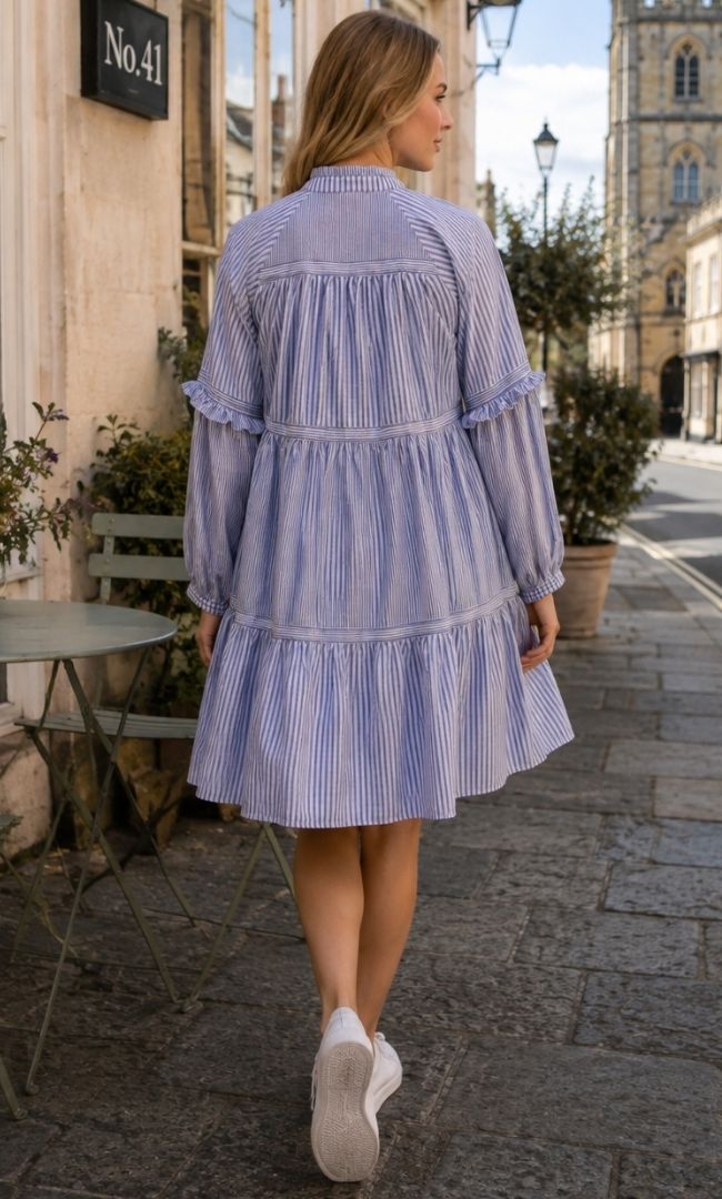 Camille Stripe Smock Dress