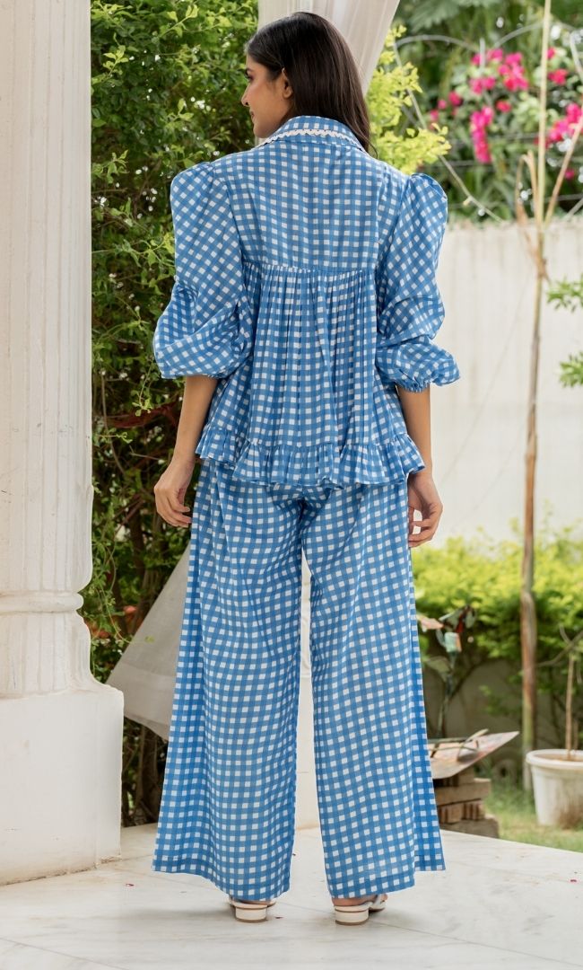 Marina Gingham Checks Co-ord Set