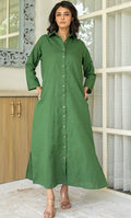Bare Earth Linen Dress